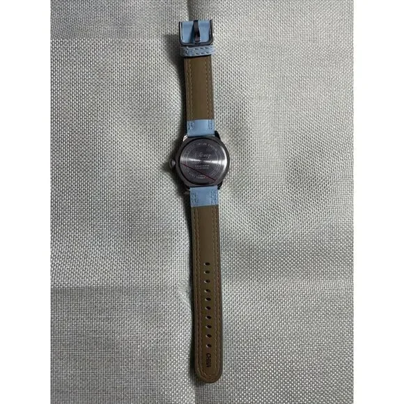 Disney Watch Mickey Minnie Mouse Special Edition Blue Leather Band Needs Battery - Picture 5 of 5